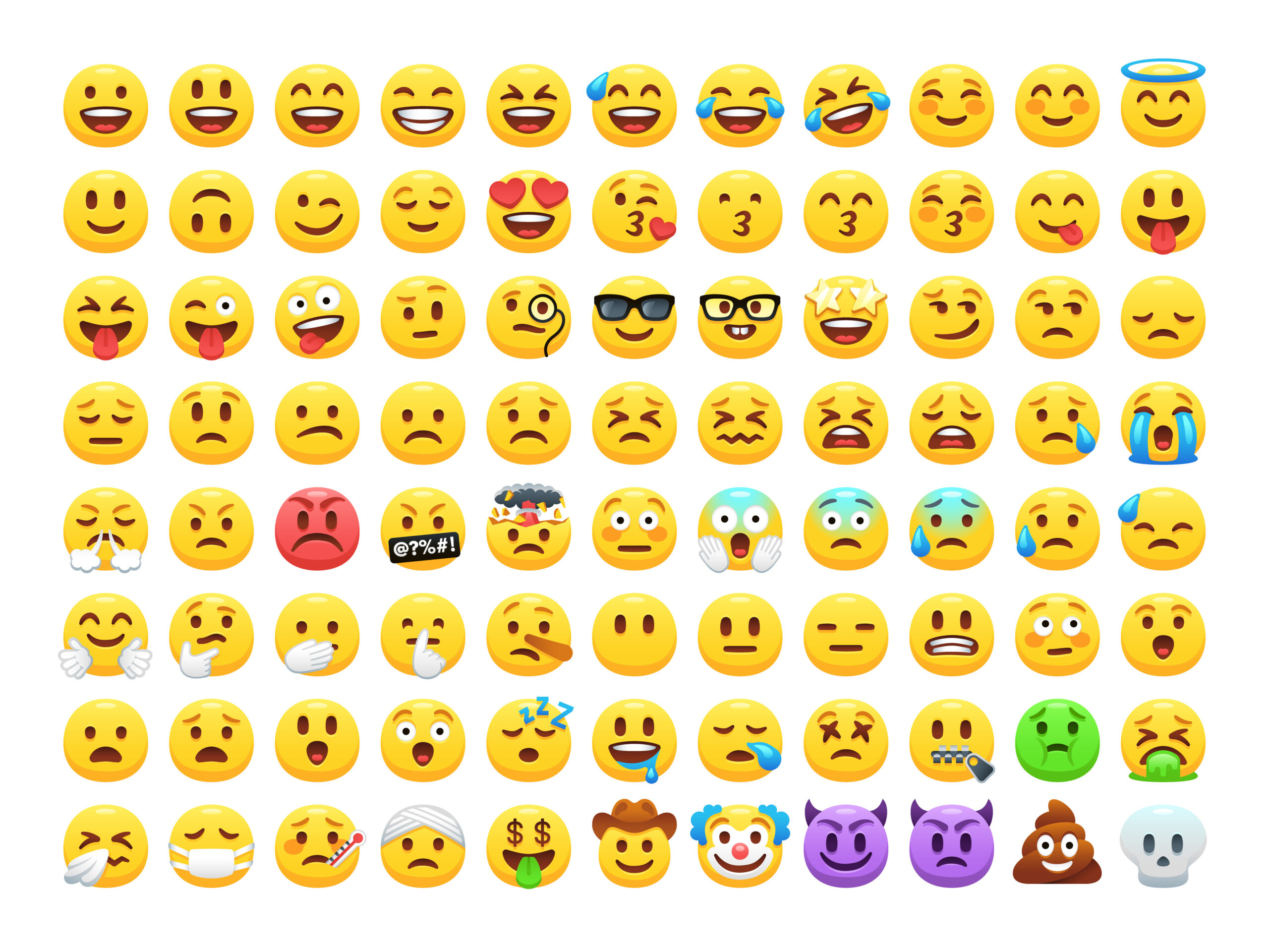 Example list of emojis